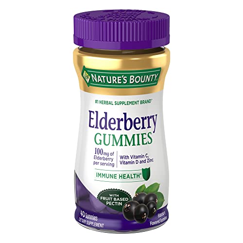 Elderberry Gummies Dietary Supplement, 100 mg, 120 Gummies K46696