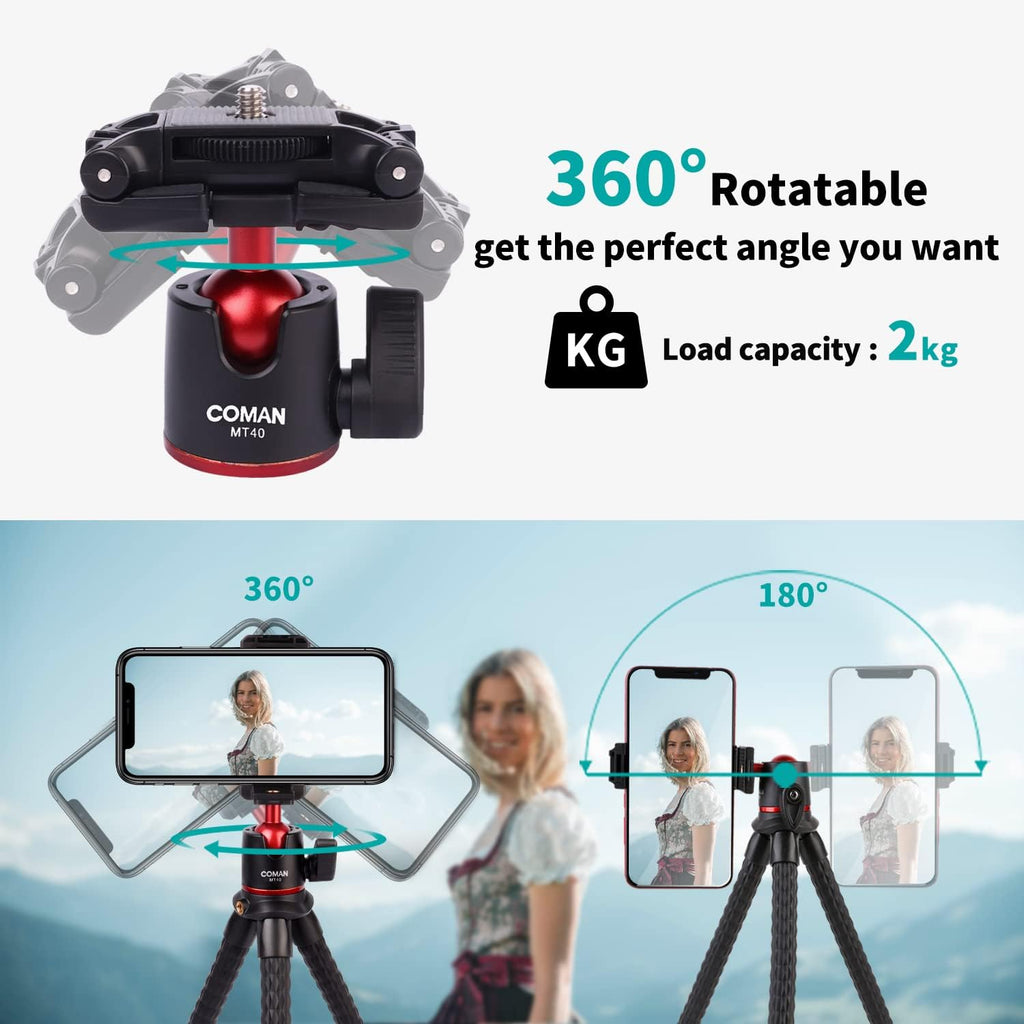 Smartphone Camera 2-in-1 Tripod Stand Microphone Light Kit P321