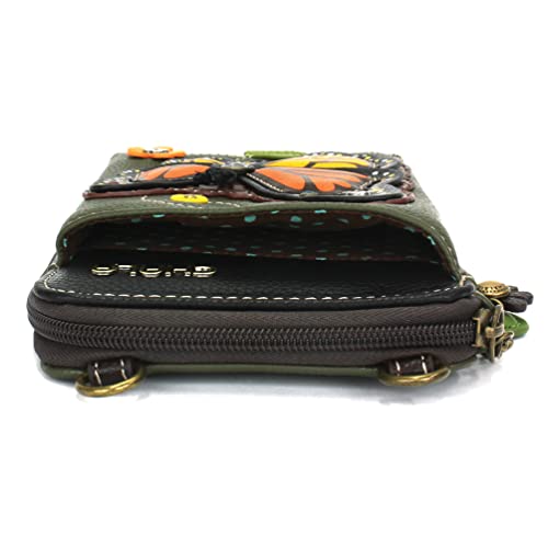 Faux Leather Multicolor Crossbody Cell Phone Purse N3147