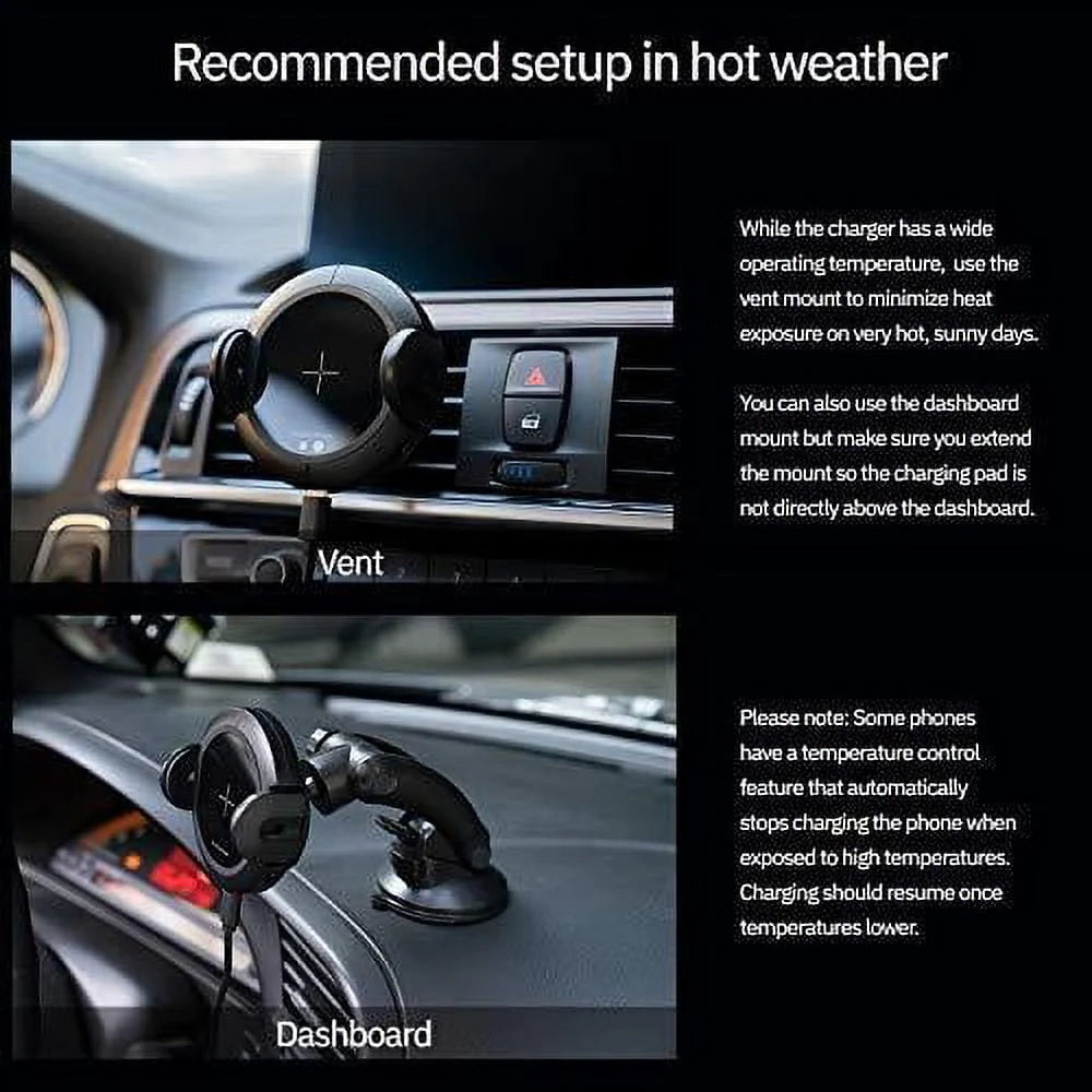 15W Wireless Charger Car Mount I4422