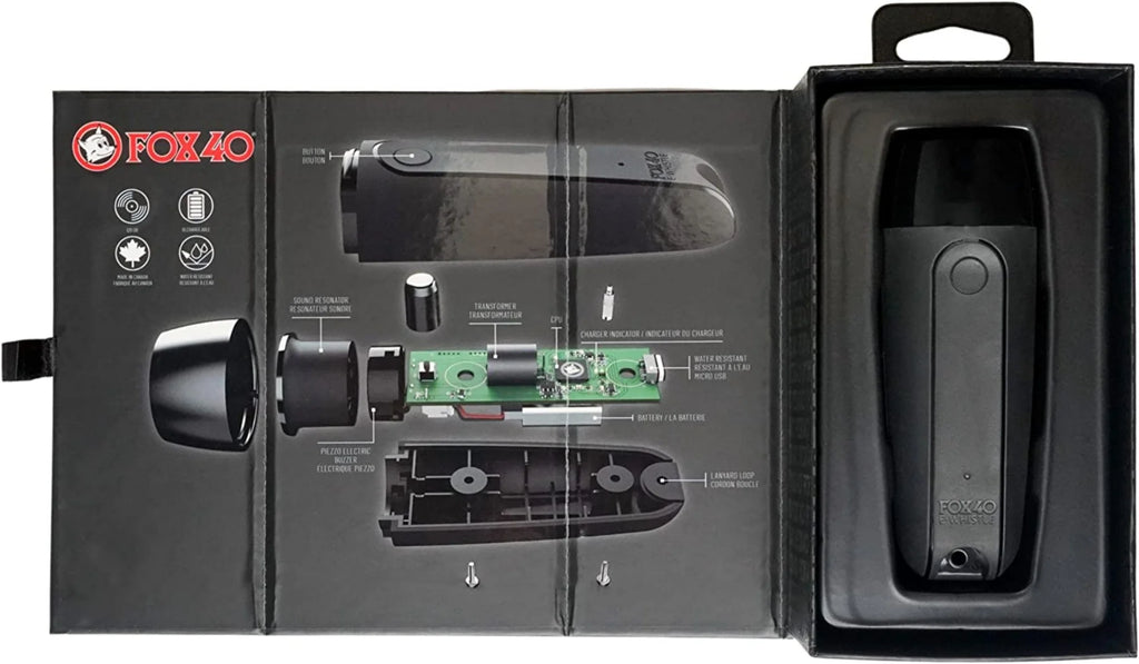 Black Rechargeable Electronic Whistle Z837