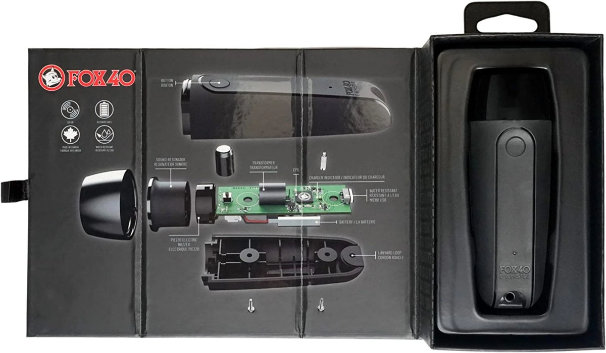 Black Rechargeable Electronic Whistle Z837