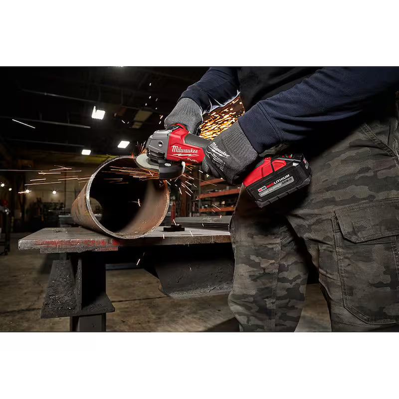 18V Brushless Cordless 4-1/2 in. / 5 in. Grinder with Paddle Switch X24366