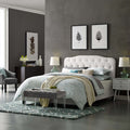 Queen Faux Leather Bed Z2767