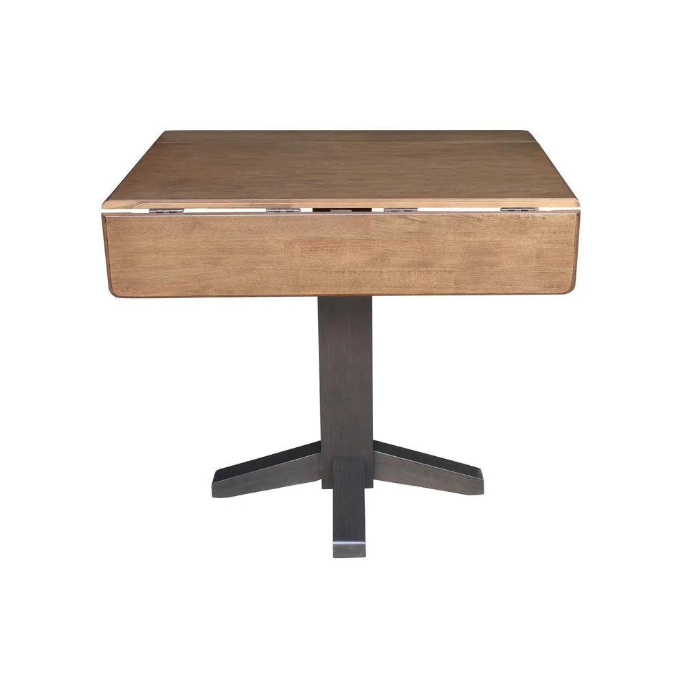 36" Solid Wood Square Dual Drop Leaf Dining Table R829869