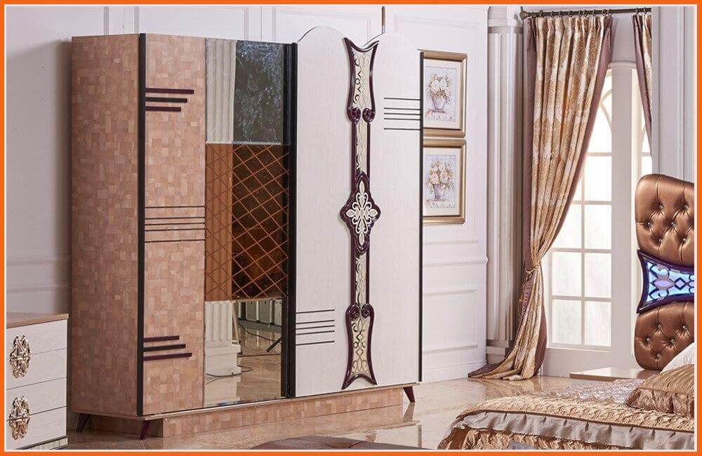 King Size Bed Dresser Nightstand Wardrobe Z72588