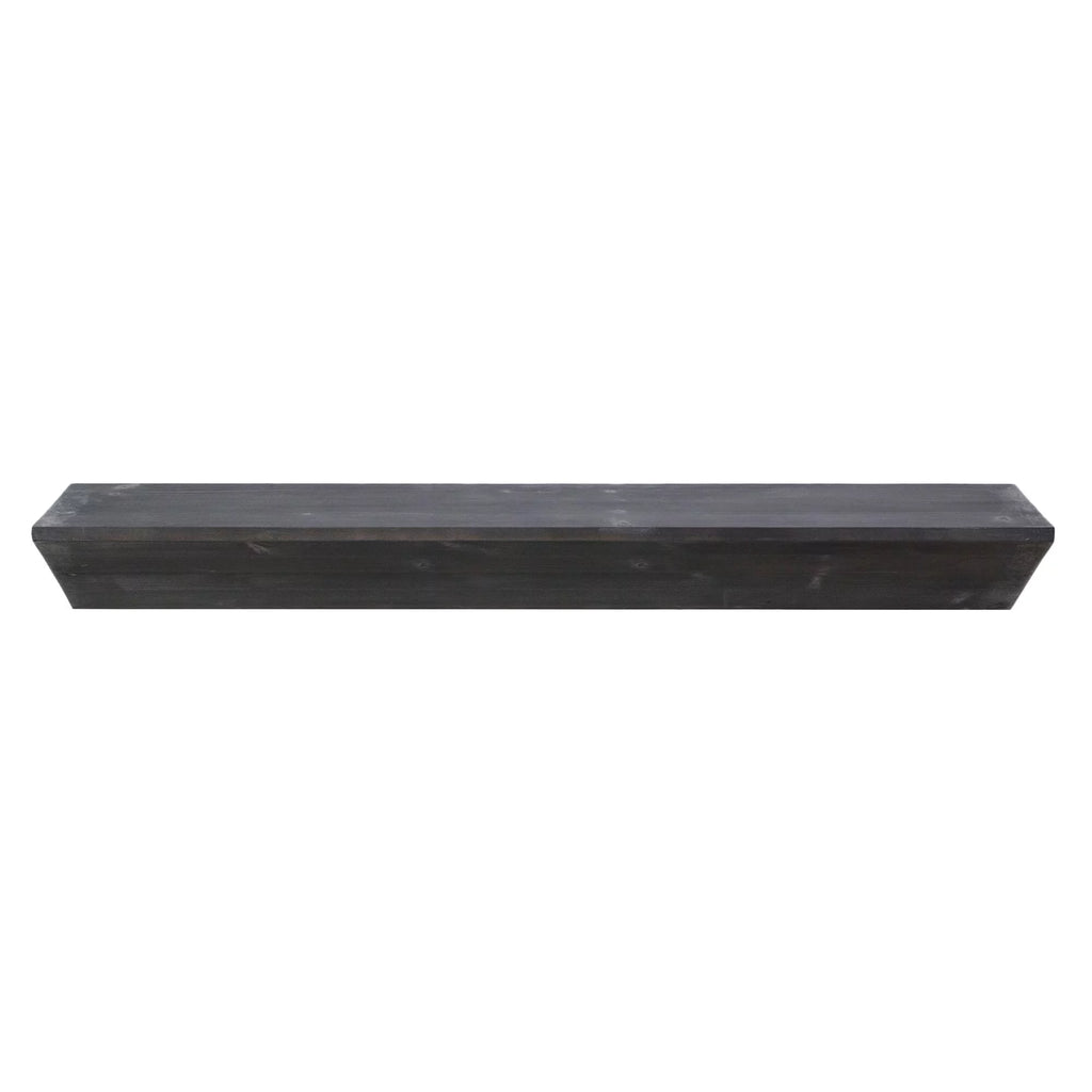 Large Black Wood Floating Wall Shelf L2016