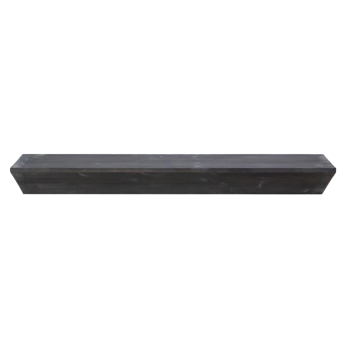 Large Black Wood Floating Wall Shelf L2016