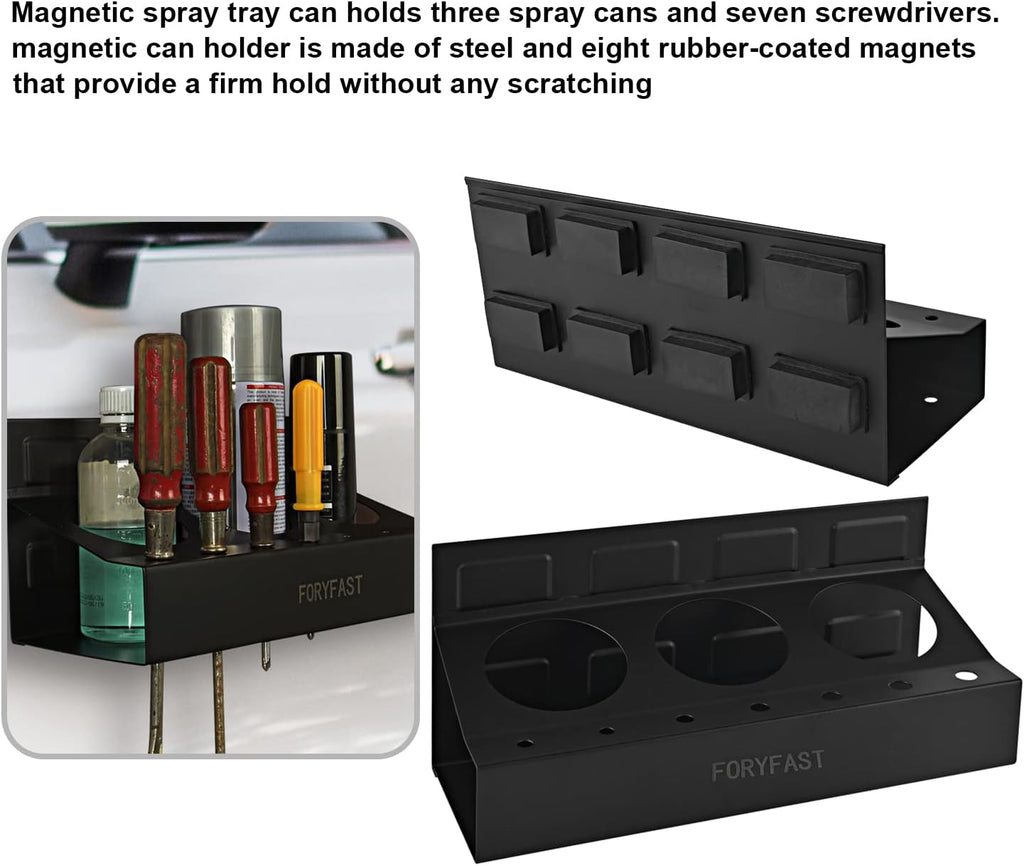 Magnetic Toolbox Tray Set and Holder 4-piece Y702