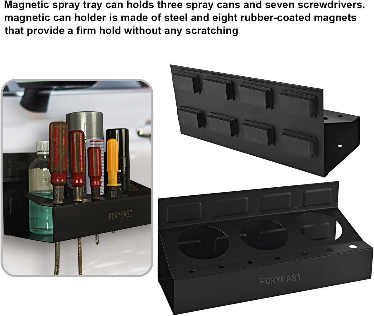 Magnetic Toolbox Tray Set and Holder 4-piece Y702