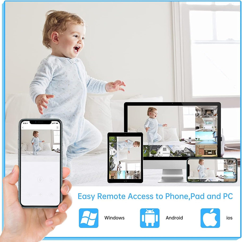 8 Channel 2TB NVR Security Camera System with 4PCS IP WiFi Cameras O381