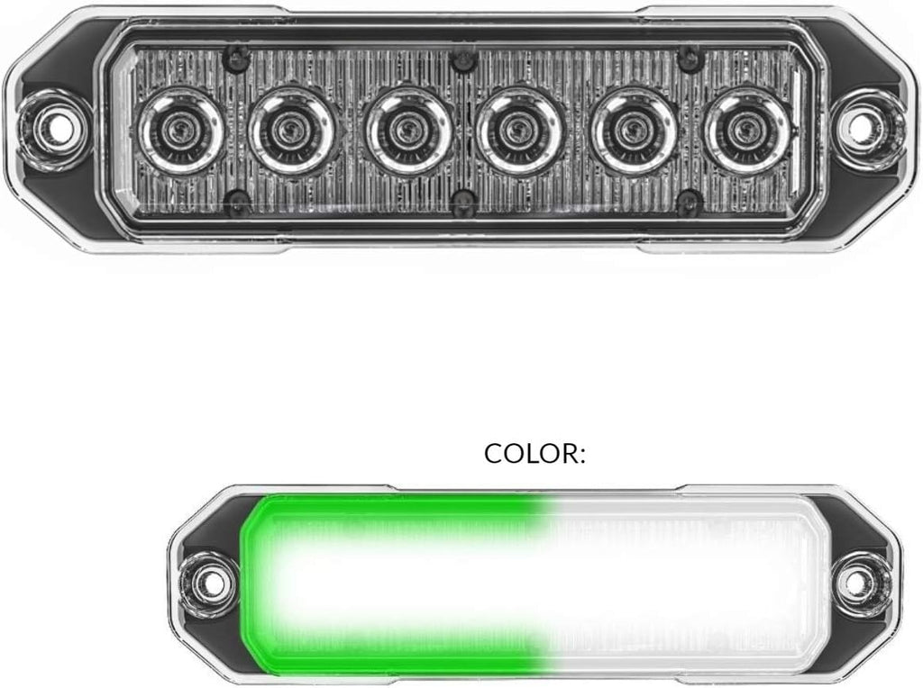 Red/Blue 18W LED Strobe Light, Pack of 2 N5528