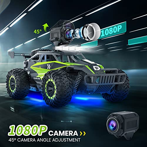 1:16 Scale Remote Control Car with 1080P HD Camera and LED Lights Q195052
