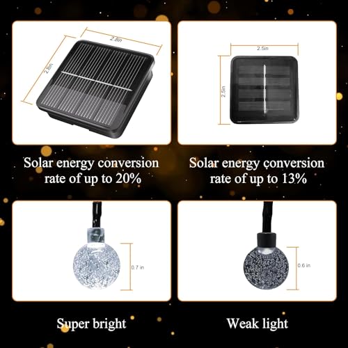 Purple Solar String Lights with 8 Modes C813