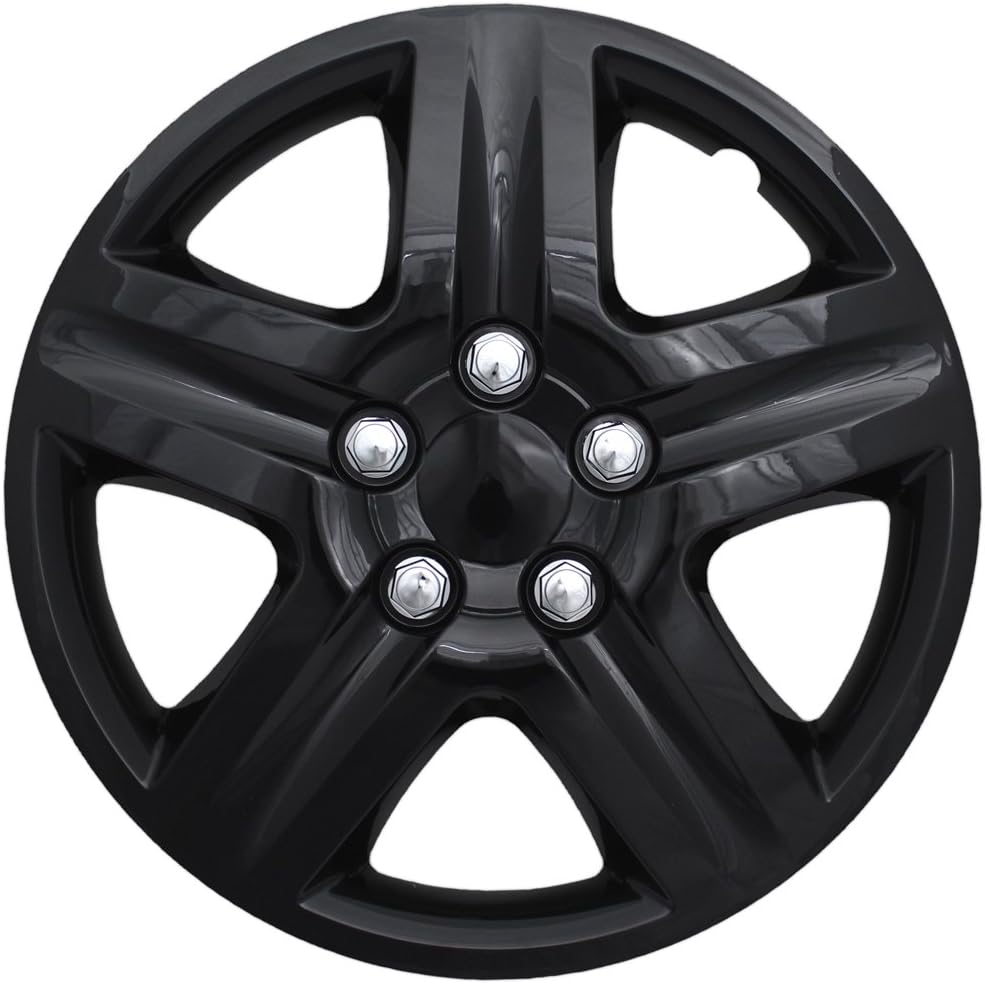 16 inch Black Snap On Wheel Covers Pack of 4 J506986