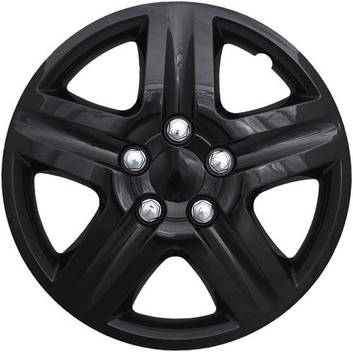 16 inch Black Snap On Wheel Covers Pack of 4 J506986