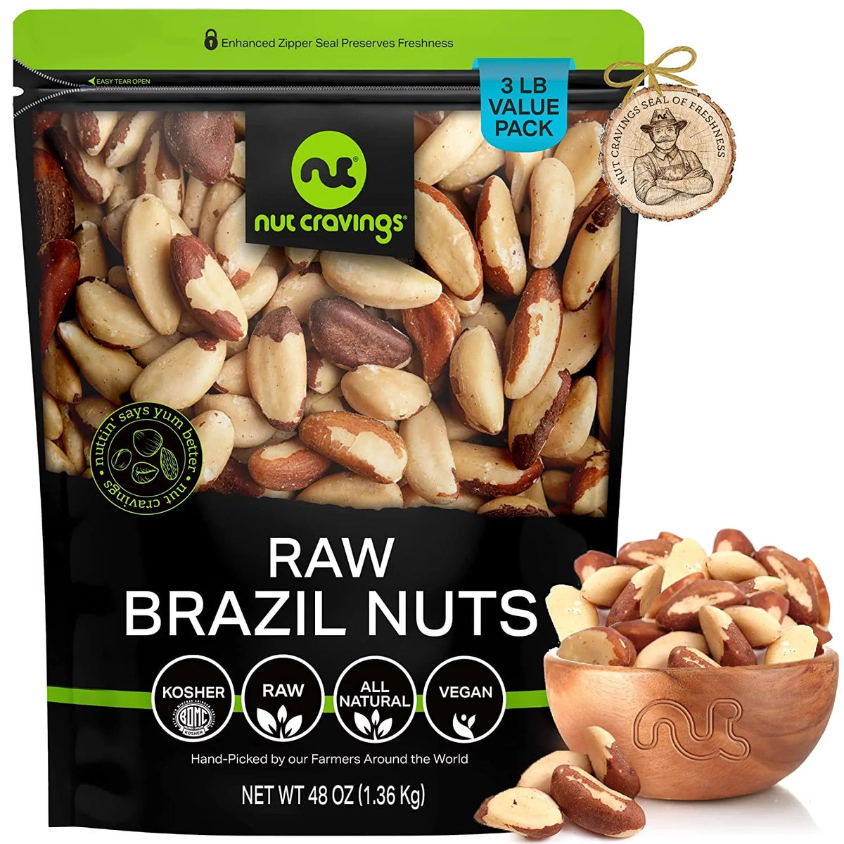 Raw Unsalted Brazil Nuts (48oz - 3 lb) L63887