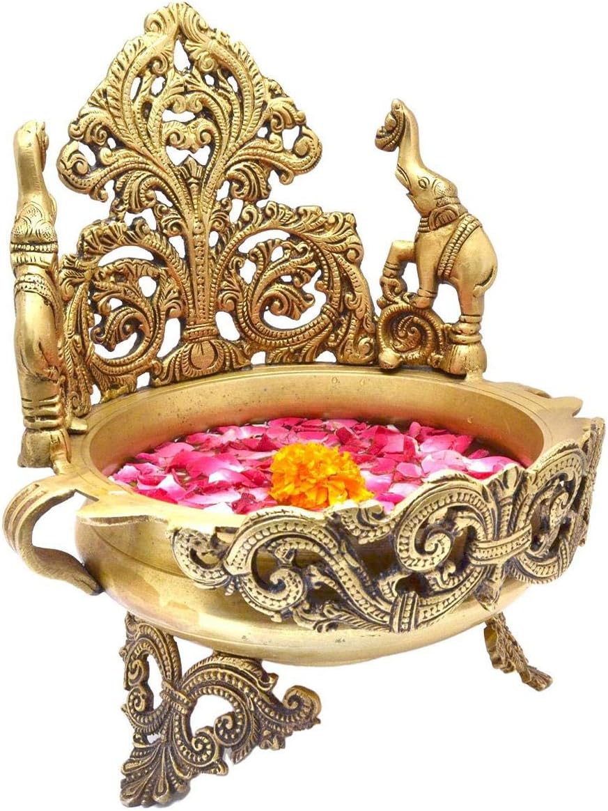 Brass Urli for Floral and Candle Decoration R9381