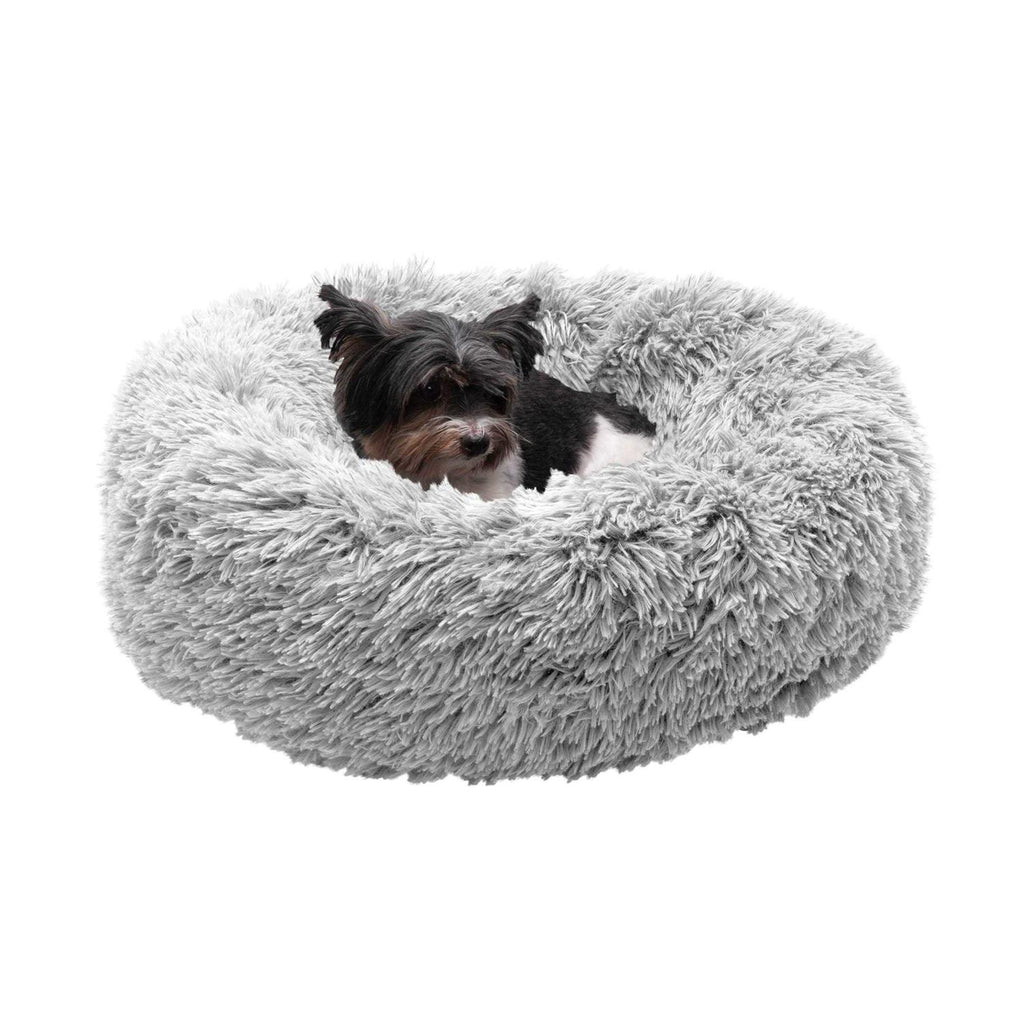 Calming Cuddler Long Fur Donut Dog Bed S3595