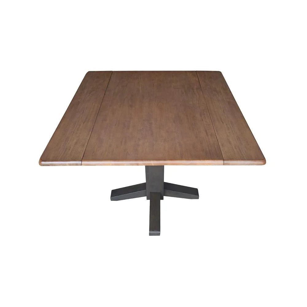 36" Solid Wood Square Dual Drop Leaf Dining Table R829869