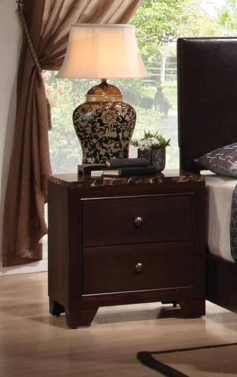 Walnut Nightstand O666