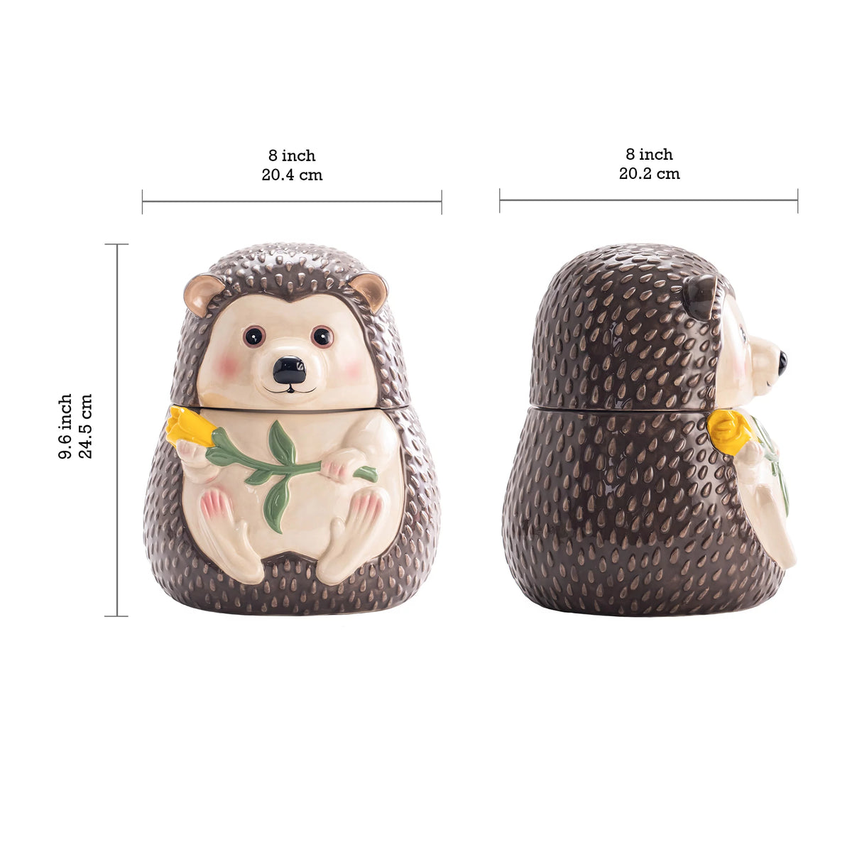 9.6 inch Air Tight Ceramic Cookie Jar U7440