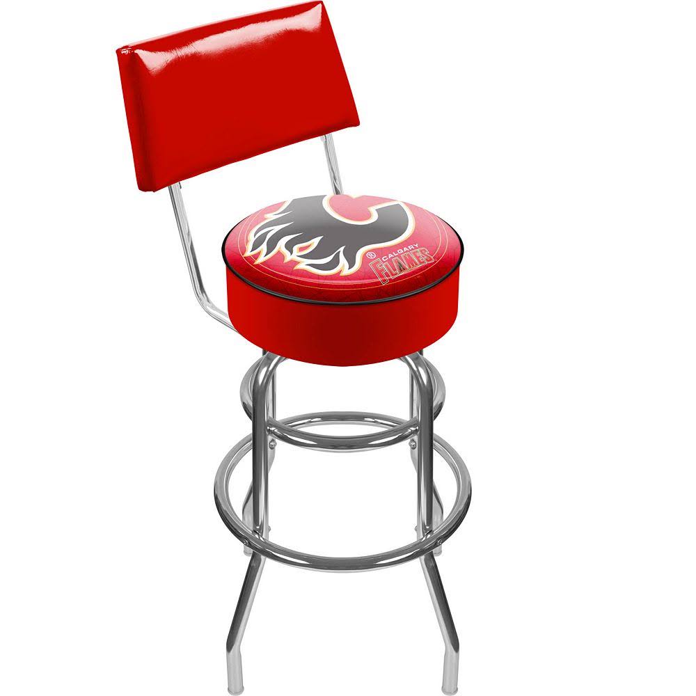 Padded Swivel Bar Stool with Back Q3708