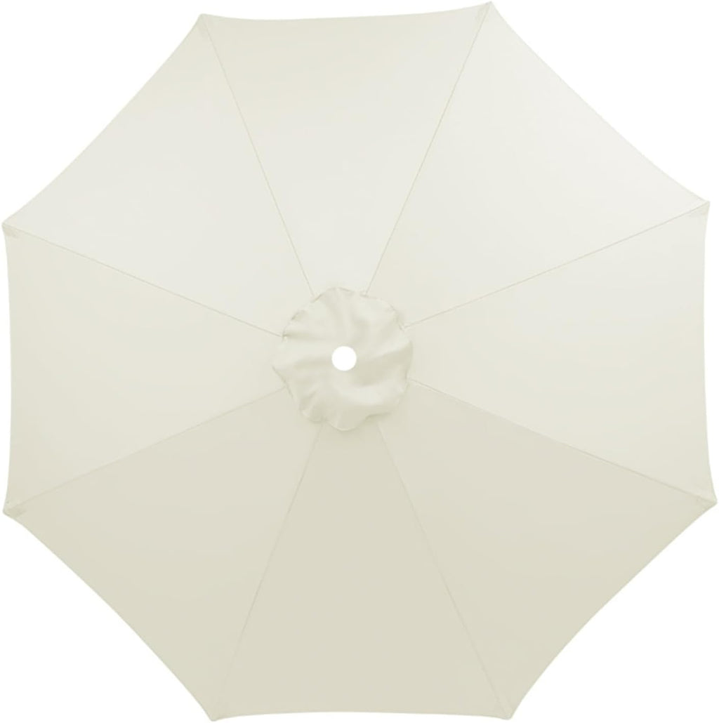 9.8ft Patio Umbrella Replacement Top Cover with 8 Ribs (White) N8420