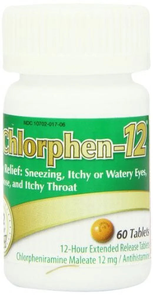 Chlorphen-12 Extended Relief Allergy Tablets, 60 Ct N528331