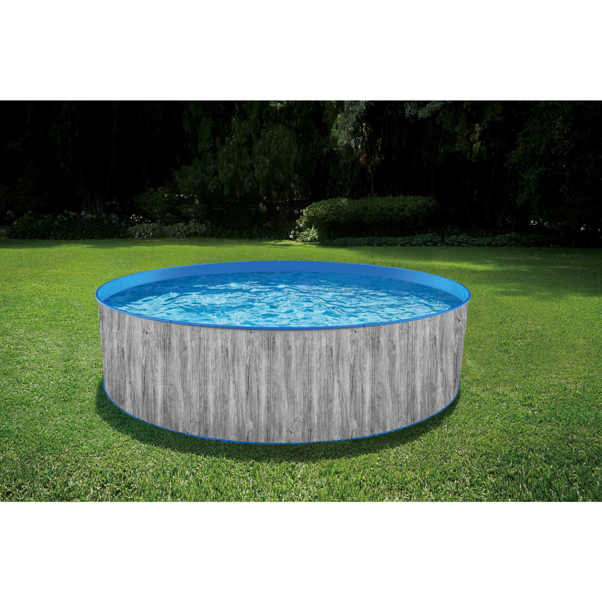 12-ft Round 36-in Deep Steel Wall Above Ground Swimming Pool W699