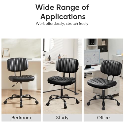 Deep Brown Height Adjustable PU Leather Swivel Office Chair I4878