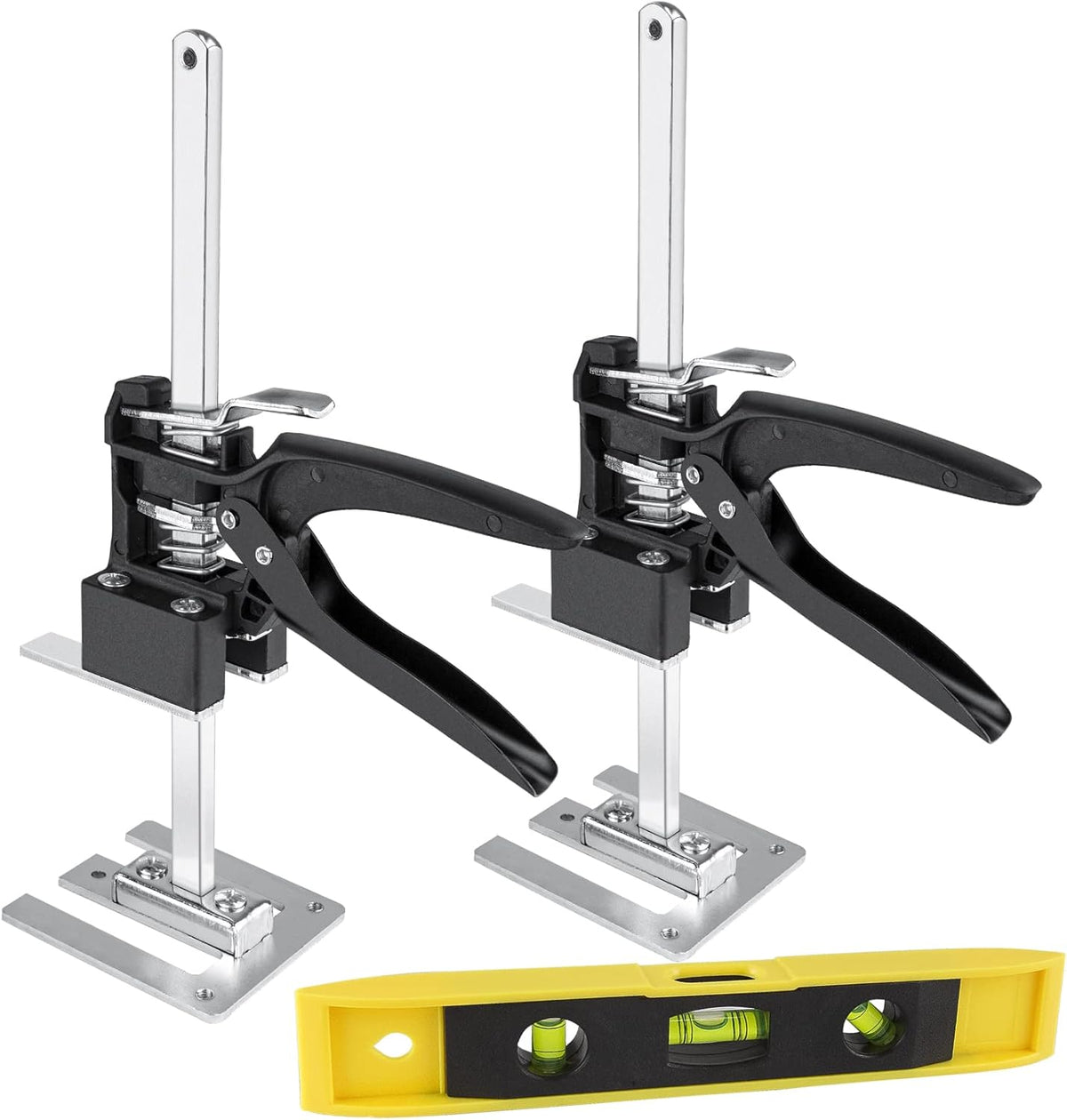 12-Inch Hand Jack Lift Tool 2 Pack with Level Ruler X2943