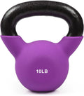 Neoprene Coated Solid Cast Iron Kettlebell 20 25 30 35 40 45 50 LB, Pack of 2 O75196