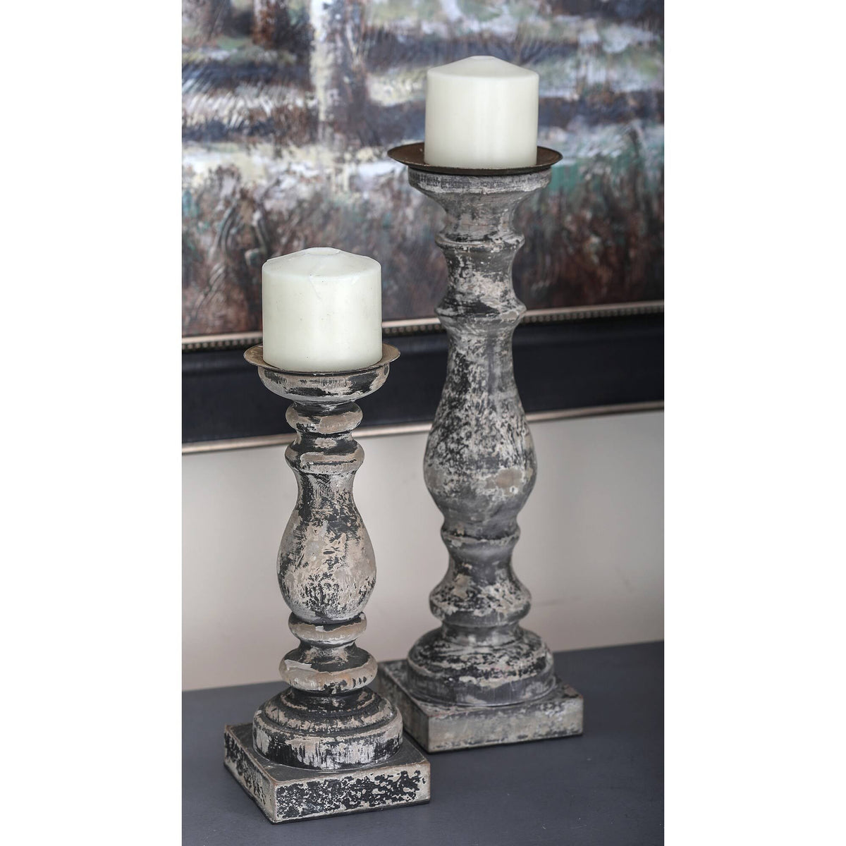 Brown Fir Candle Holder (Set of 3) B3825