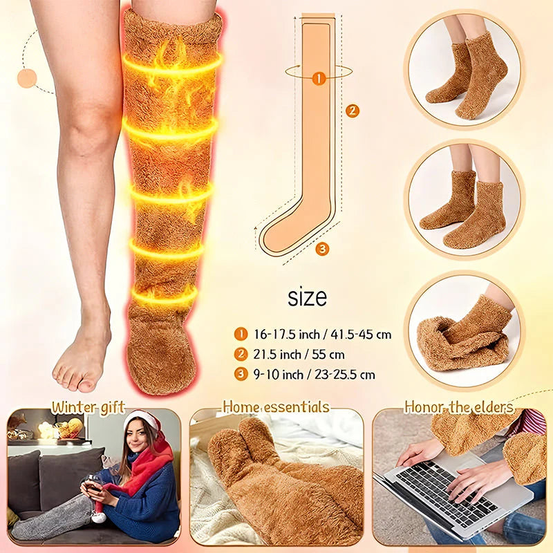 High Fuzzy Long Socks E735