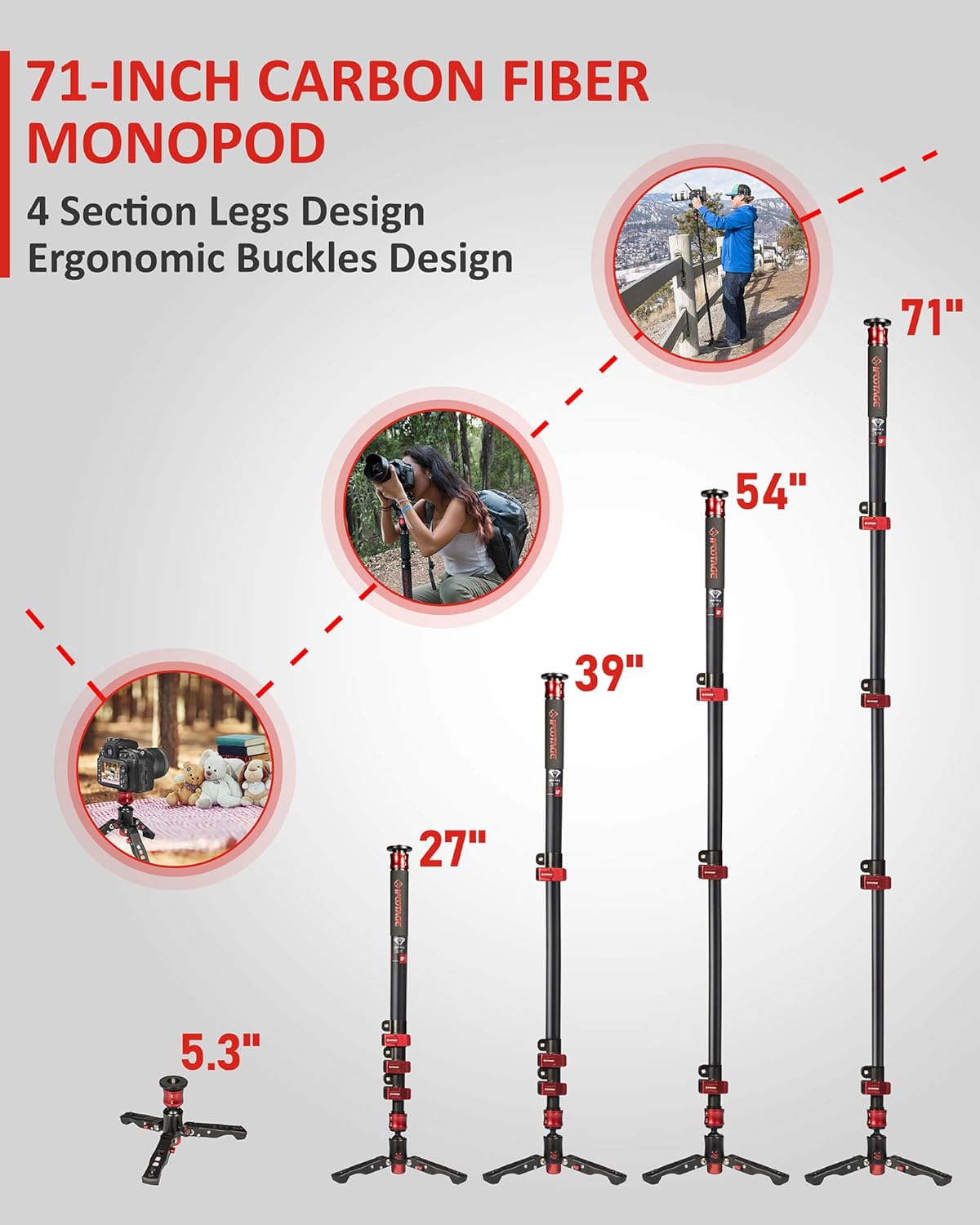 Carbon Fiber Camera Monopod F154691