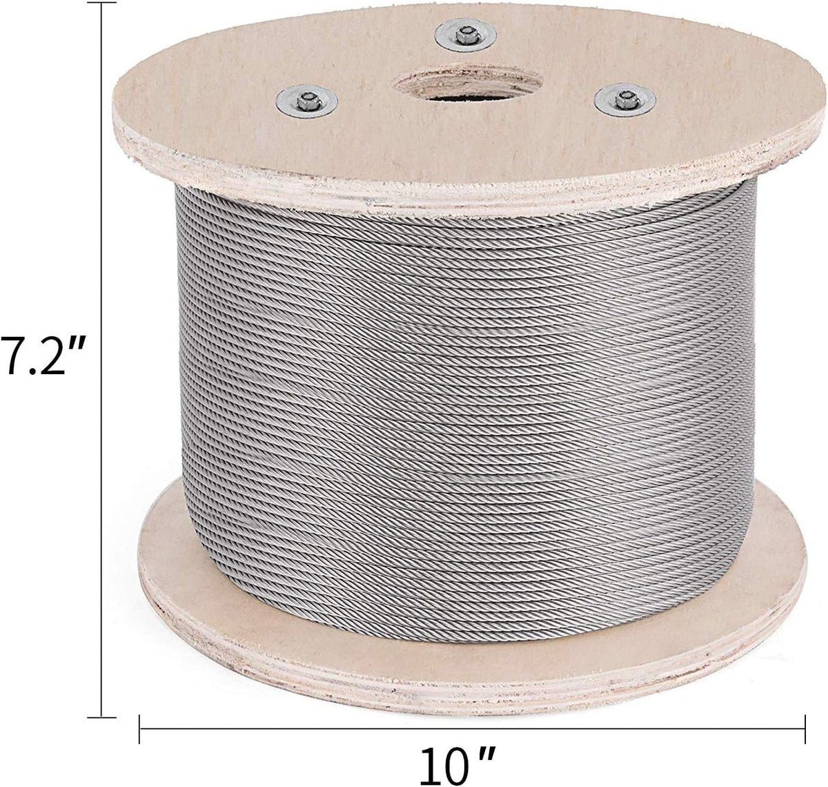 3/16 Inch 7x19 Stainless Steel Aircraft Cable Reel 500FT T316 Wire Rope Q331