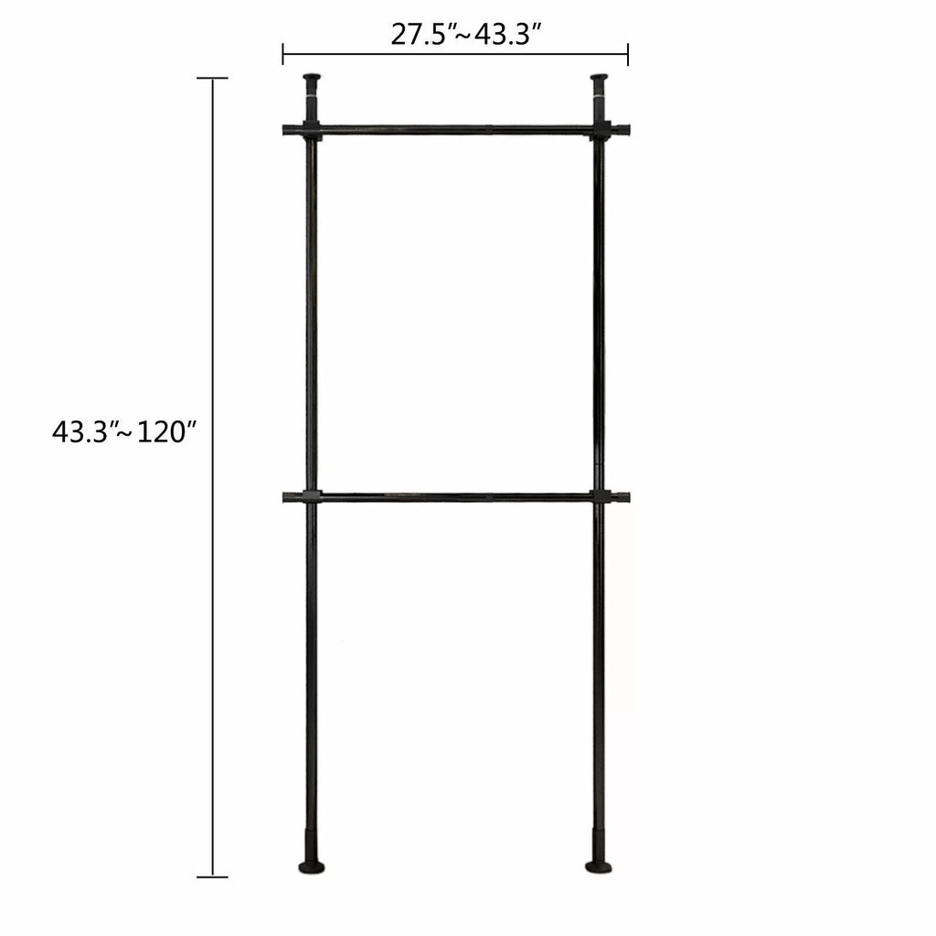 2 Tier Adjustable Clothes Rack J1987