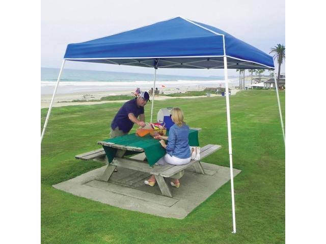 Blue Angled Leg Instant Shade Canopy Tent V199