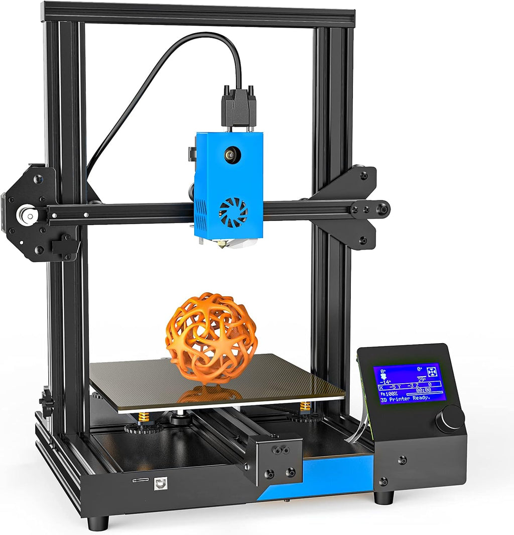 3D Printer with Carborundum Glass Platform, 9.2x9.2x10.8in V665956