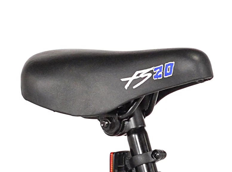 20 In. Boy's BMX Bike, Black with Blue and White Accents B33632