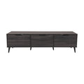 Dark Gray Engineered Wood TV Stand with Closed Storage N441653