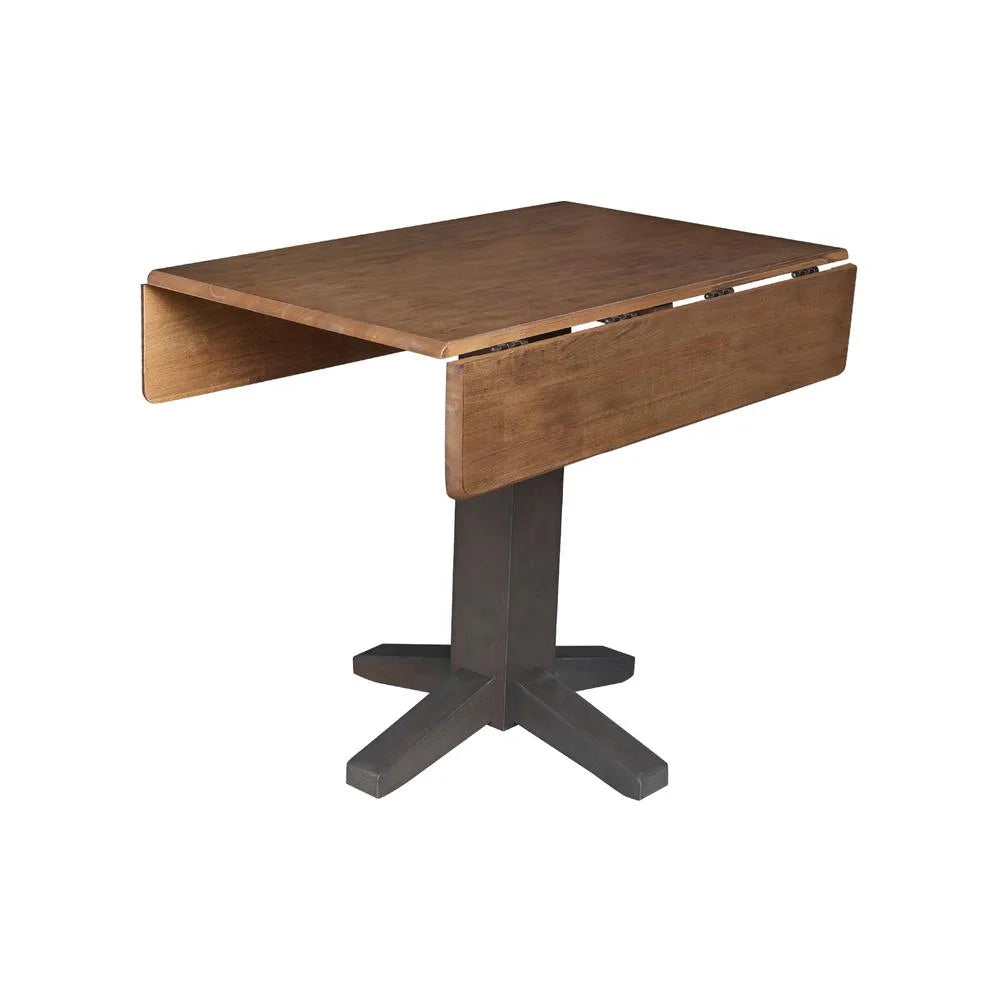 36" Solid Wood Square Dual Drop Leaf Dining Table R829869