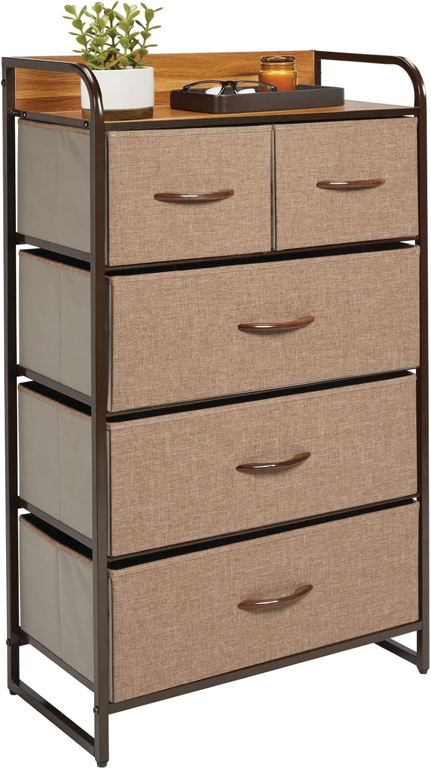 Charcoal Gray 5 Drawer Dresser C6830