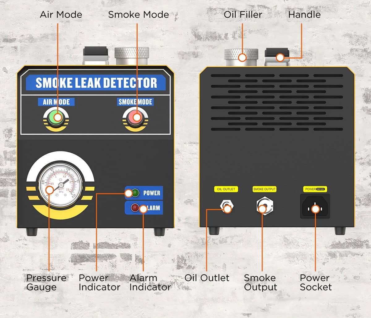 EVAP Smoke Leak Detector for 12V Vehicles H278