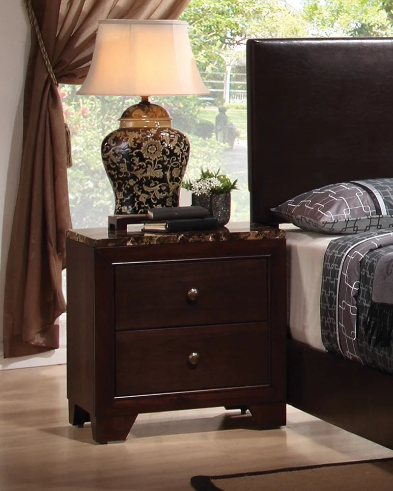 Walnut Nightstand O666