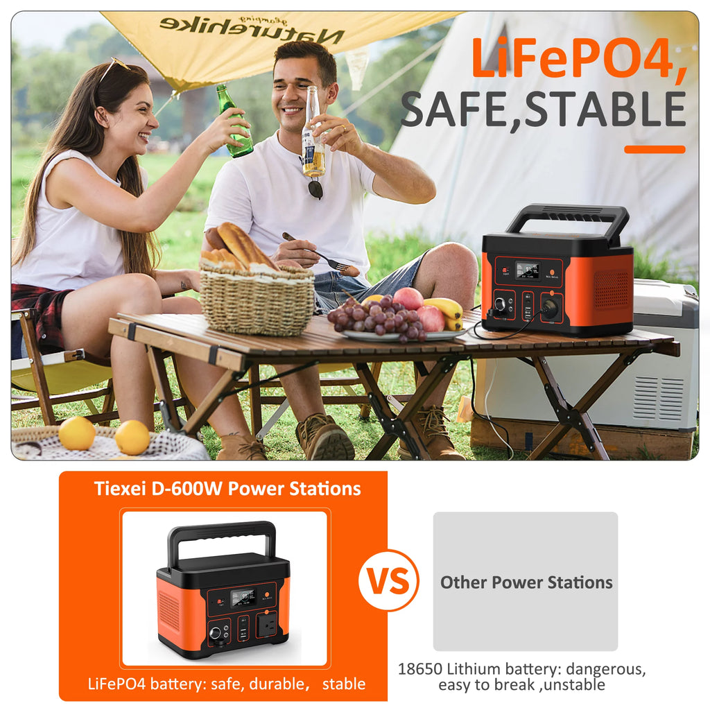 Portable Power Station 600W 550Wh LiFePO4 Battery J1499