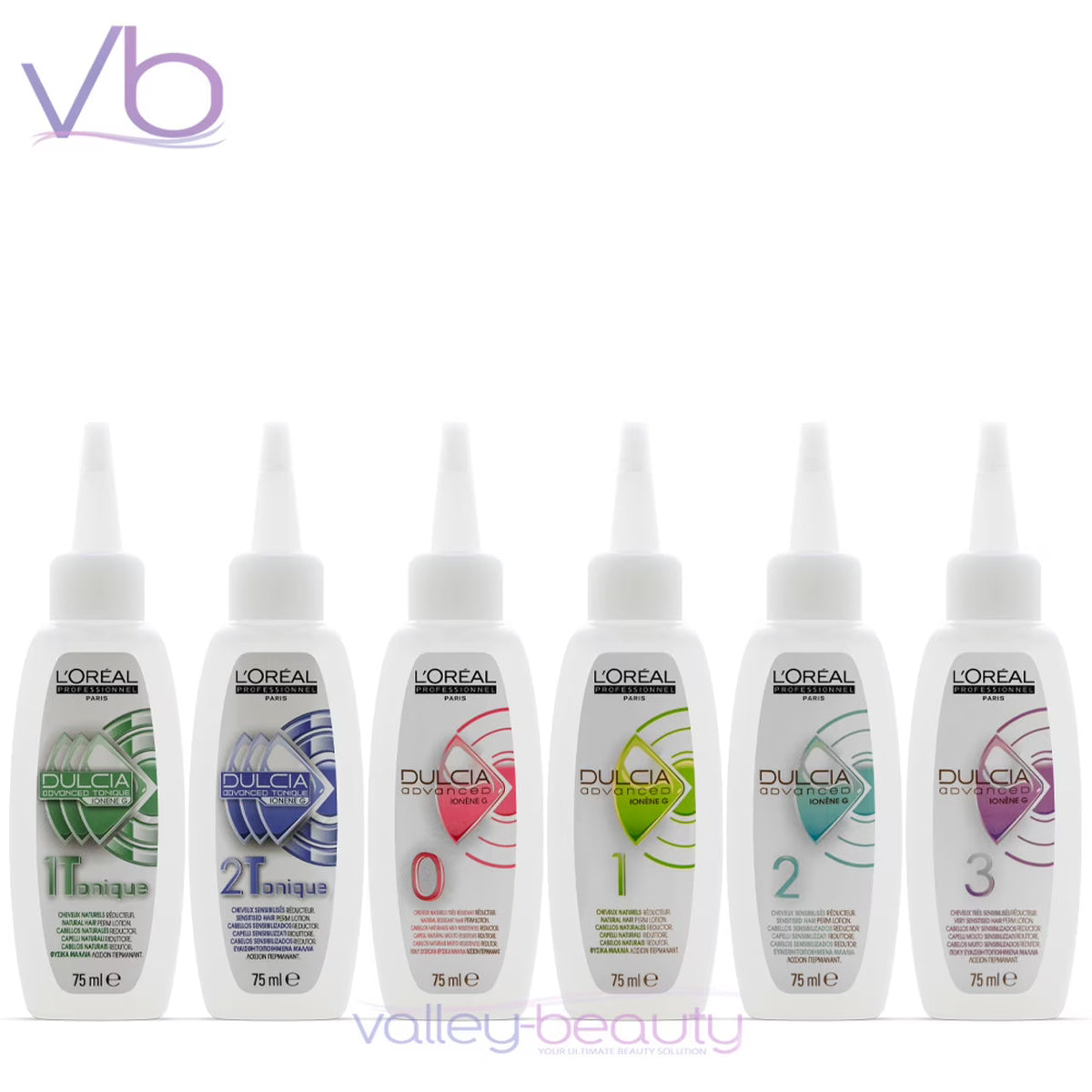 L'Oreal Professionnel Dulcia Advanced Lotions 0, 1, 2, 3, 1T, 2T (6x 75ml) W6711