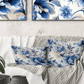 Floral Printed Throw Pillow H399