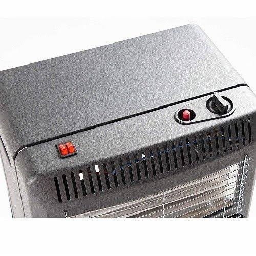Black Foldable Propane and Electric Cabinet Heater Q9823